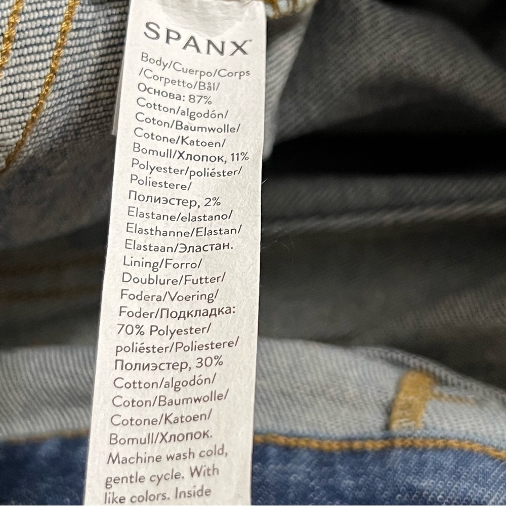 Spanx Patch Pocket Flare Jeans Size XL New - Picture 10 of 13